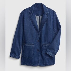 NWOT Gap Oversized Denim Blazer with Washwell